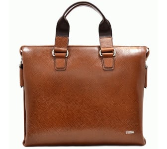 Мужской кожаный портфель Desisan светло-коричневый 1341-015