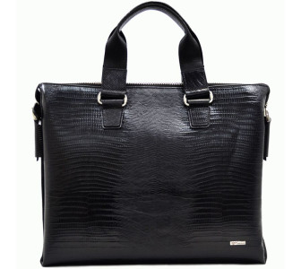 Мужской кожаный портфель Desisan 1341-143 черный