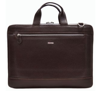 Мужской кожаный портфель Desisan коричневый 1347-019