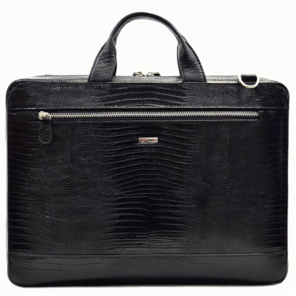 Мужской кожаный портфель Desisan черный 1347-143 – Фото 1