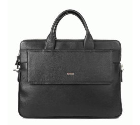 Мужской кожаный портфель DESISAN черный 1348-01