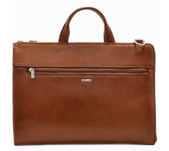 Мужской кожаный портфель Desisan коричневый 1349-015