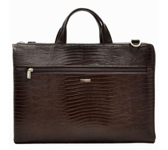 Мужской кожаный портфель Desisan коричневый 1349-142