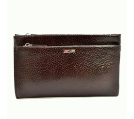 Мужской кожаный коричневый клатч DESISAN
