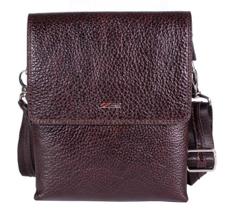 Мужская кожаная сумка DESISAN 1463-019 коричневая