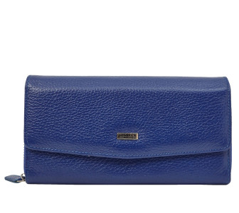 Синий женский кожаный кошелек Desisan