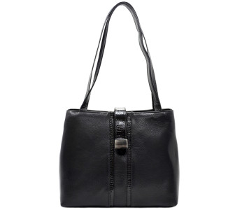 Кожаная женская сумка Desisan черная 1521-011 Кожаная женская сумка Desisan черная 1521-011