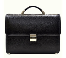 Мужской кожаный портфель Desisan черный 2005-011