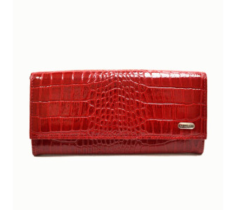 Женский красный кожаный кошелек Canpellini Женский красный кожаный кошелек Canpellini