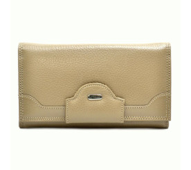 Женский кожаный кошелек Canpellini бежевый