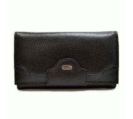 Женский кожаный кошелек Canpellini черный