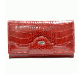 Женский кожаный кошелек Canpellini красный