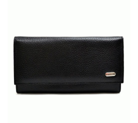 Женский кожаный кошелек Canpellini черный