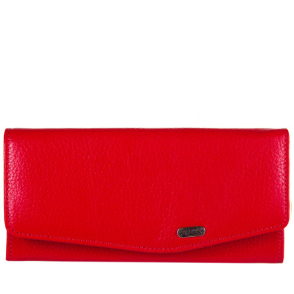 Женский кожаный кошелек Canpellini красный – Фото 1