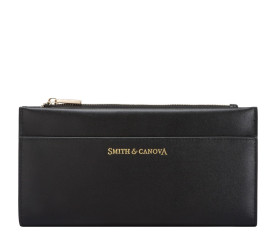 Женский кожаный кошелек Smith & Canova черный