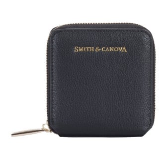 Женский кожаный кошелек Smith & Canova черный