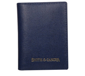 Картхолдер Smith & Canova кожаный синий 28644 BLUE