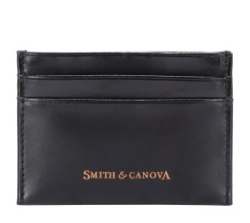 Картхолдер Smith & Canova кожаный 28660 BLK черный