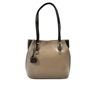 Кожаная женская сумка Desisan бежевая 2937-283 Кожаная женская сумка Desisan бежевая 2937-283