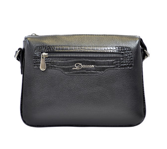 Женская кожаная сумка Desisan черная 3014-011