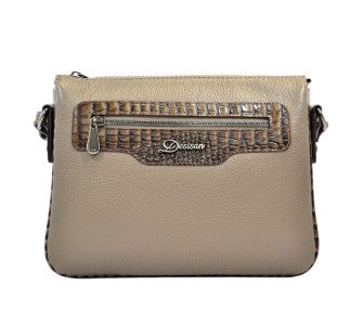 Женская кожаная сумка Desisan бежевая 3014-283 Женская кожаная сумка Desisan бежевая 3014-283