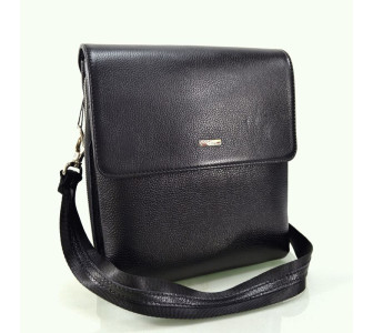 Мужская кожаная сумка DESISAN черная 3026-01 Мужская кожаная сумка DESISAN черная 3026-01