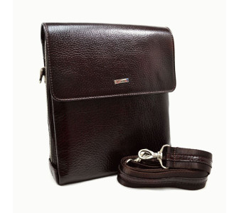 Мужская кожаная сумка DESISAN коричневая 3026-019