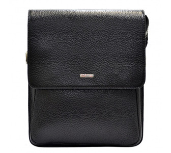 Мужская кожаная сумка DESISAN черная 3027-011