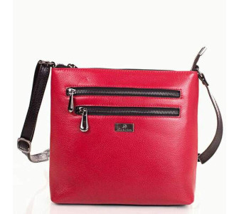 Женская кожаная сумка Desisan красная 3130-4