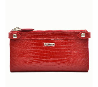 Женский кожаный кошелек Desisan красный