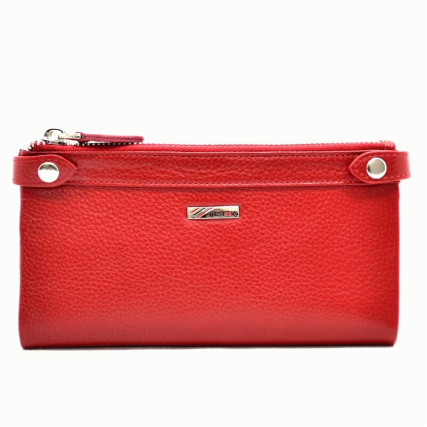 Женский кожаный кошелек Desisan красный – Фото 1