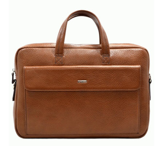 Мужской кожаный портфель Desisan светло-коричневый 340-015