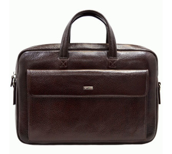 Мужской кожаный портфель Desisan коричневый 340-019
