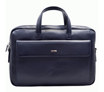 Мужской кожаный портфель Desisan синий 340-315