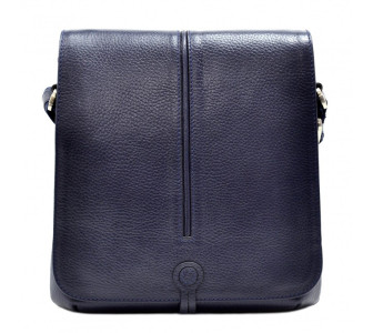 Мужская кожаная сумка DESISAN синяя 342-315