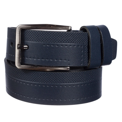 Кожаный ремень Y.S.K синий 3,5-3003-9