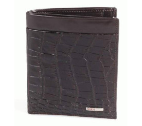 Мужской кожаный кошелек Grass коричневый