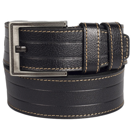 Кожаный ремень GRASS черный 5-2010-01 – Фото 1