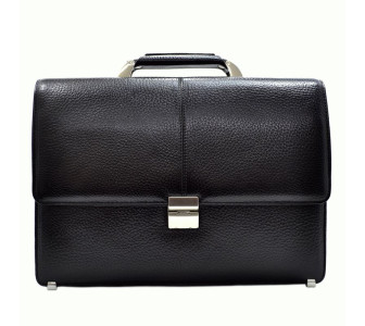 Мужской кожаный портфель DESISAN черный 5006-011