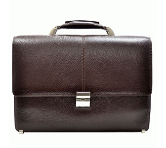 Мужской кожаный портфель DESISAN 5006-019 коричневый