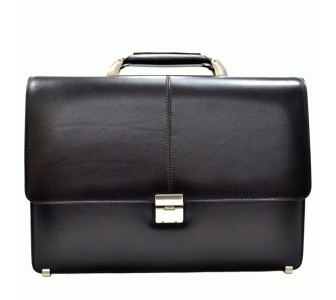 Мужской кожаный портфель DESISAN 5006-1 черный