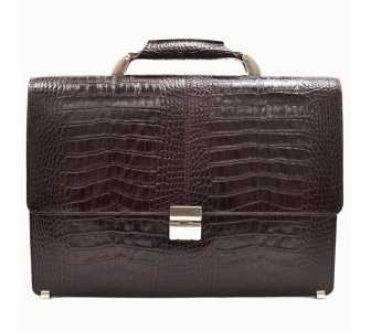 Мужской кожаный портфель DESISAN 5006-19 коричневый