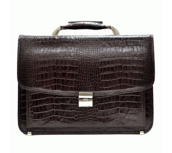 Мужской кожаный портфель DESISAN 5011-19 коричневый