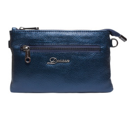 Женская кожаная сумка Desisan синяя 532-315