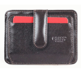 Кожаный зажим для денег Grass коричневый Кожаный зажим для денег Grass коричневый