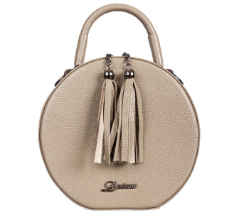 Женская кожаная сумка Desisan бежевая 578-283
