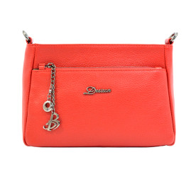 Женская кожаная сумка Desisan красная 581-4