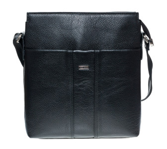 Мужская кожаная сумка DESISAN черная 6018-01