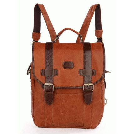 Кожаный рюкзак 7163B Buffalo Bags коричневый – Фото 1