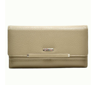 Женский кожаный кошелек Desisan бежевый